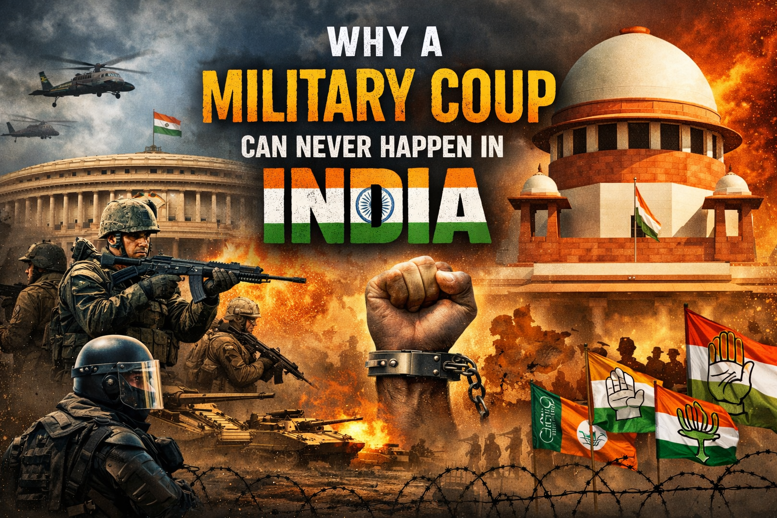 Why a Military Coup Can Never Happen in India: Five Solid Reasons