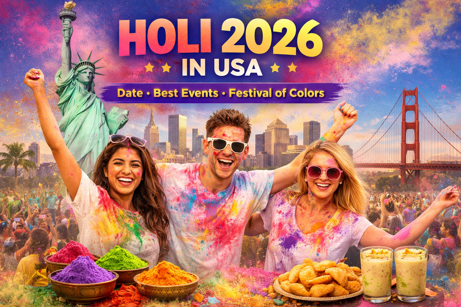 Holi 2026 in USA: Date, Best Events, Cities & Festival of Colors Guide