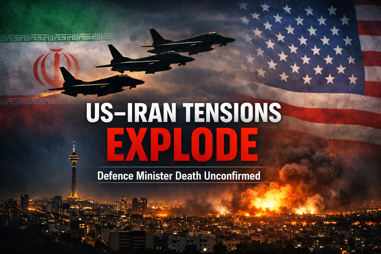 Major Escalation: US–Israel Strike Iran, Reports Claim Defence Minister and IRGC Commanders Killed