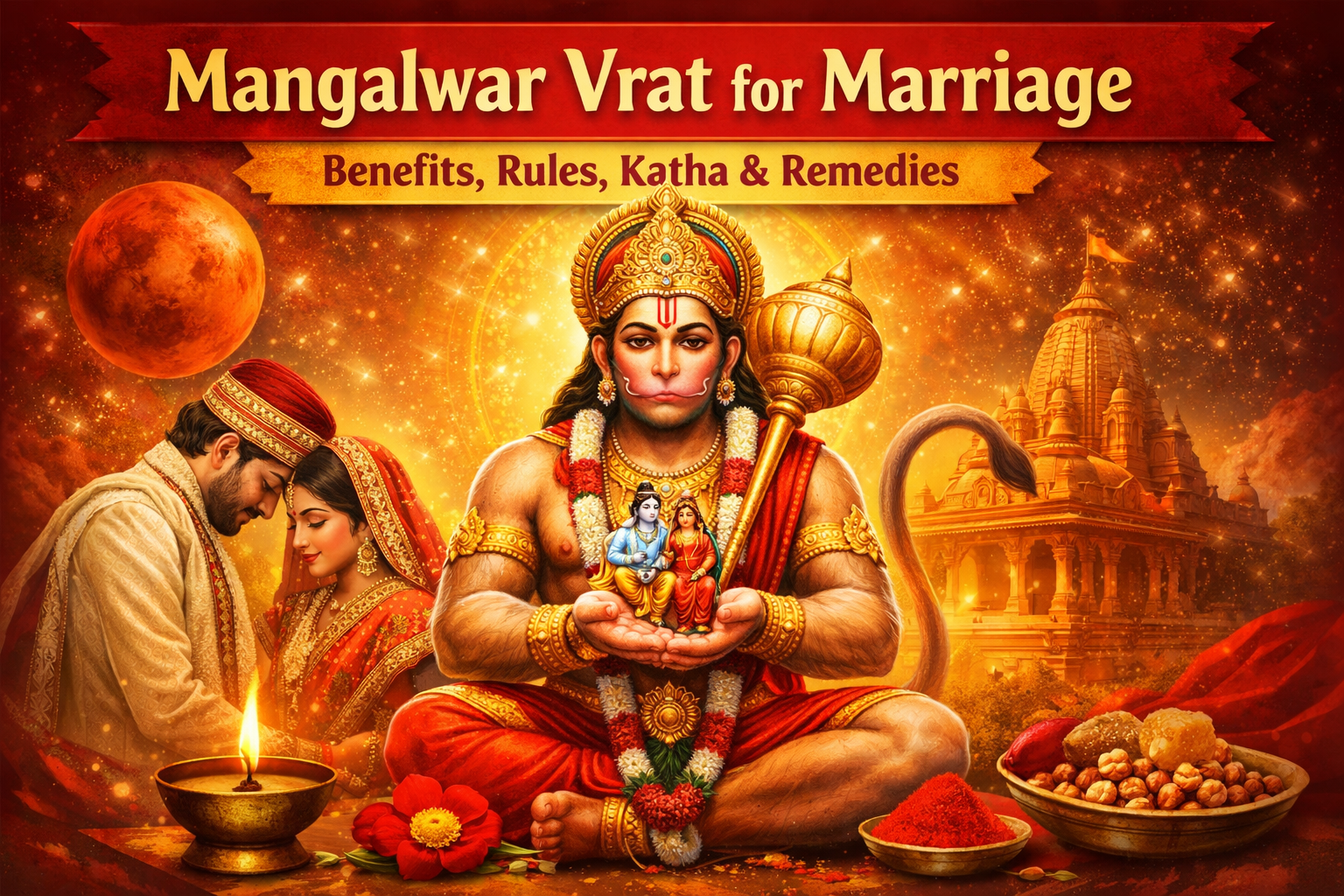 Mangalwar Vrat for Marriage: Benefits, Rules, Katha, Puja Vidhi & Mangal Dosh Remedies (2026 Guide)