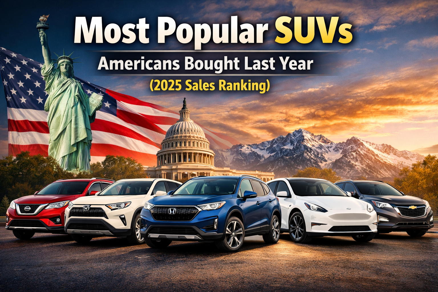 Most Popular SUVs Americans Bought Last Year (2025 Sales Ranking)