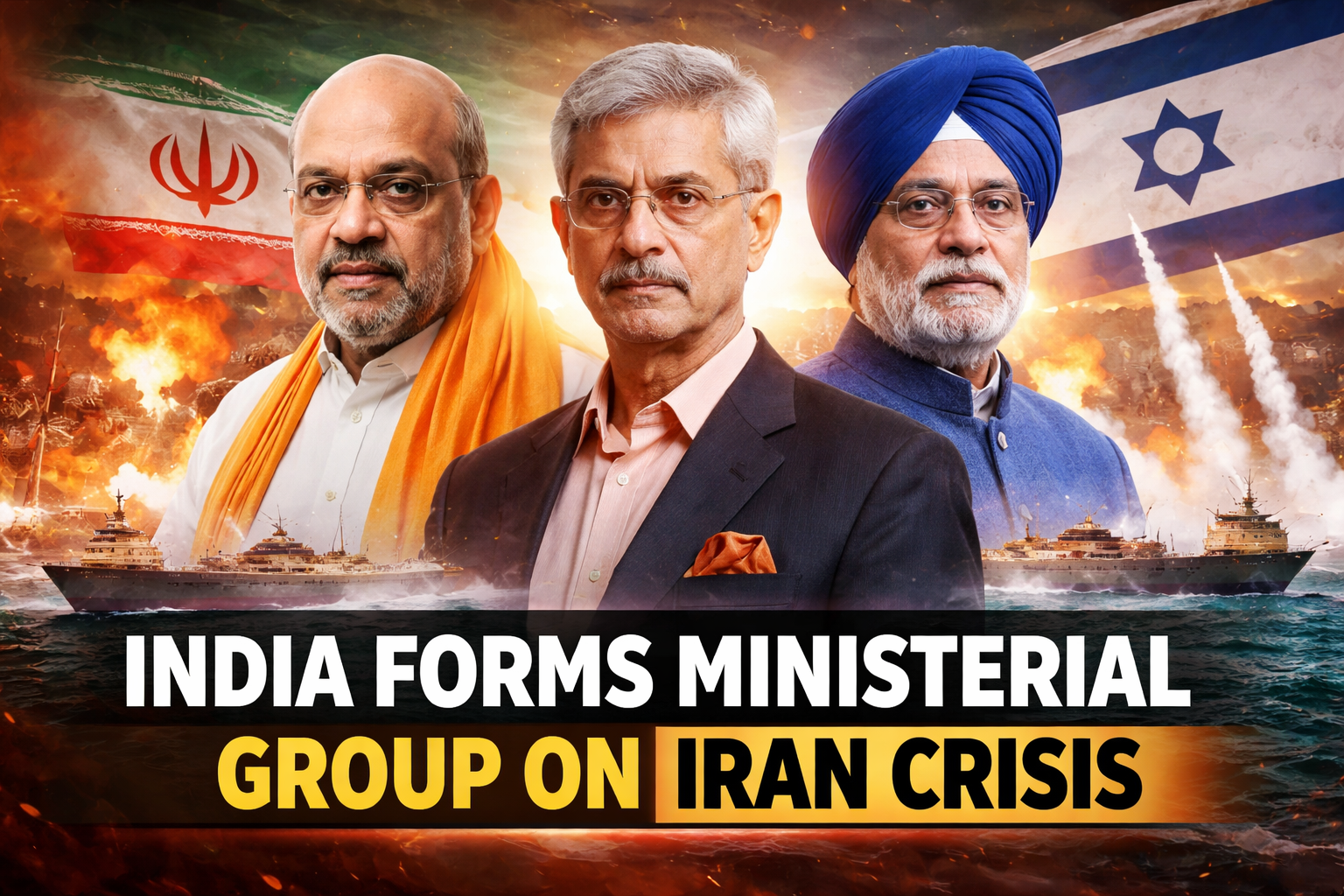 India forms ministerial group on Iran Israel crisis led by Amit Shah S Jaishankar and Hardeep Singh Puri
